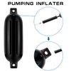 LEAP Boat Fender 2pcs G2 Black Inflatable Ribbed Boat Fender/Bumper
