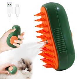 Cat Steam Brush, 3 in 1 Pet Steam Brush, Electric Steamy Cat Brush, Steam Cat Brush Silicone Self Cleaning Cat Steam Brush for Shedding, Massage, and Clean