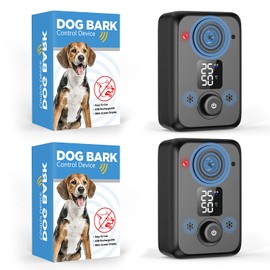 STANWIS Anti Barking Device for Dogs,50FT Effective Range Dog Bark Deterrent Devices,3 Modes Rechargeable Dog Barking Control Devices,Fit All Breeds&Size Dogs 2 Pack