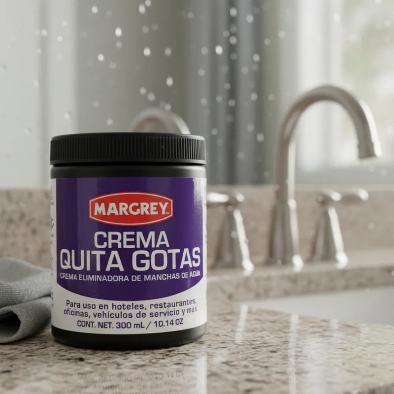 Crema Quita Gotas 300ml Margrey Cristales Ventanas Acero