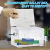 Aoreun Spendenbox Abschließbar, Acrylspendenbox Vorschlagsbox mit Schildhalter Geldkassette Transparente Wahlurne,