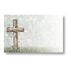 Religious Cross Enclosure Cards, 3.5 x 2.25 inches, Abounding Grace, 50 Pack
