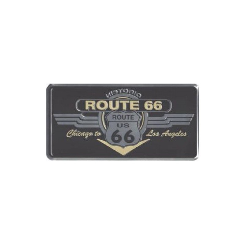 License Plates Online Historic Route 66 Shield & Wing Plate