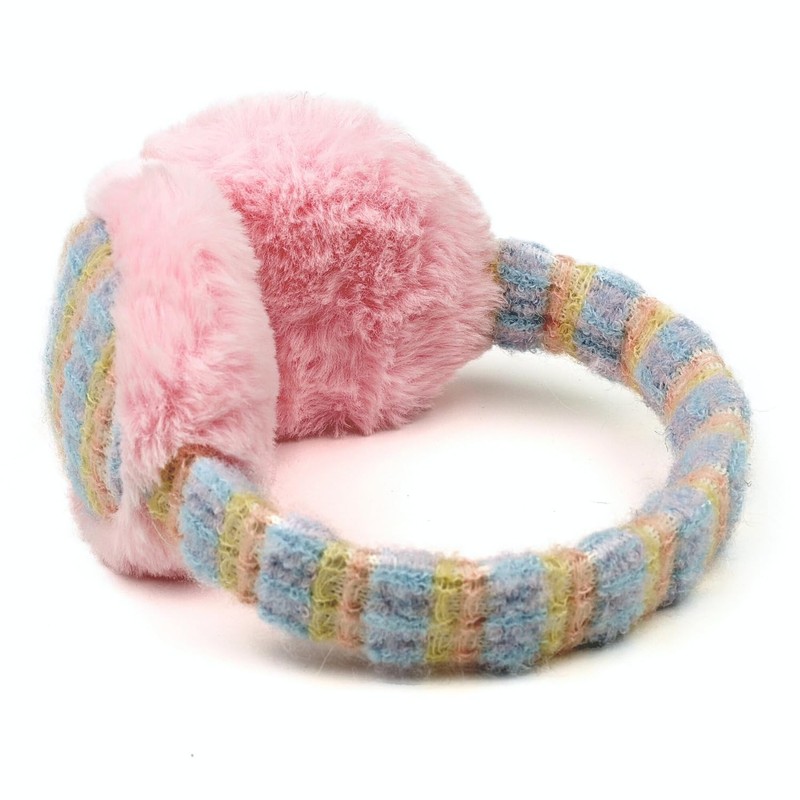 Soxbang Kids Ear Muffs, Fluffy, Fleece-Lined, Knit, Earmuffs, For Kids,