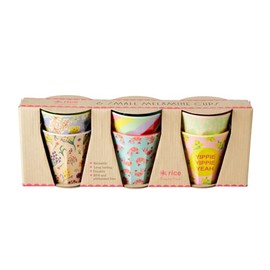 Small Melamine Mugs - Multi - Pack of 6