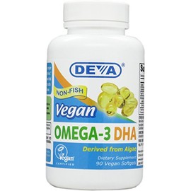 DEVA Vegan Vitamins DHA Softgels, 90 Count