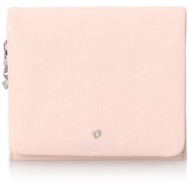 Jill Stuart JSLW3CS2 Bi-Fold Wallet, Angel, Soft Cowhide Leather, Bag Sewing, Compact, Box Coin Purse, Adult, Cute, Heart Charm Included, Pink