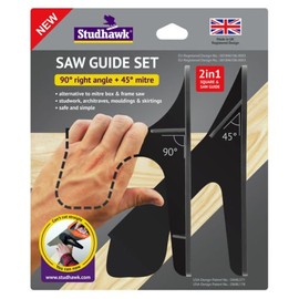 Saw Guide Set by Studhawk New! 90+45 Degree Alternative to mitre Box