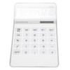 Calculator Solar Battery Powered Transparent Large Keys LCD Display Office