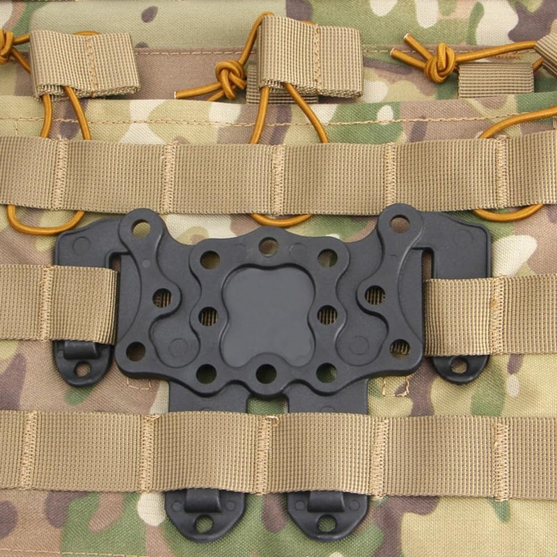 Polymer Molle Holster Adapter, Holster Hanger Platform Attachments Gear (Black)