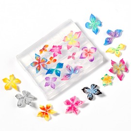 MIZHSE 3D Nail Molds for Nail Art, 1PC Silicone 3D Flower Charm Nail Molds for 3D Sculpting Molding Gel Nail Desgin Home DIY Manicure