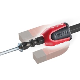 VESSEL 910HD-73 NMC-2P Bit Magnetizer/Demagnetizer Screwdriver Handle, Pack of 2