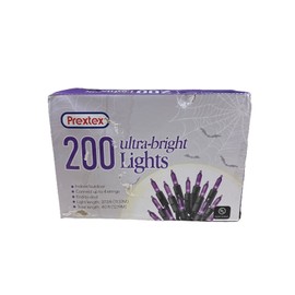 Prextex Count Of 200 Ultra-Bright Lights, Total Length Being 40 Ft In Purple