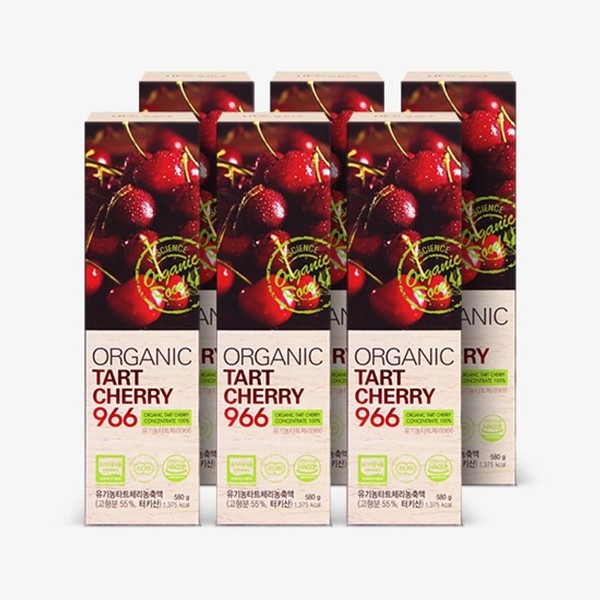 Organic Tart Cherry 966 580gX6 bottles, single option / 유기농타트체리966 580gX6병, 단일옵션