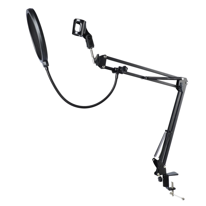 Boom Arm Microphone Adjustable Suspension Boom Rotatable Scissor Microphone Arm