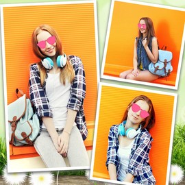 MIUSKATL 12 Pack Kids Sunglasses, Rimless Kids Sunglasses Party Favors, Colorful Sunglasses for Women, Girls, Boys, Unisex Party Glasses for Birthday Party Supplies, Beach, Pool Party Favors