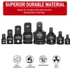 TONYNOL 8 Piece Impact Socket Adapter and Reducer Set,1/4" 3/8"