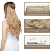 SARLA Invisible Wire Hair Extensions with 3 Clips Long 18