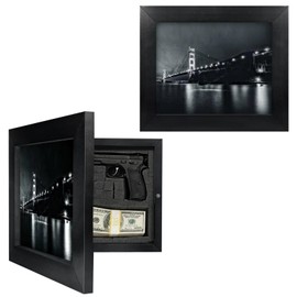 Hidden Gun Storage - Concealment Gun Safes for Pistols, Black