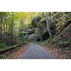 Photograph - Picturesque but Slender Road to Nuttallburg, a Ghost Town That was Once one of About 50 Places That Sprang up in The deep West Virginia 2 12in x 08in