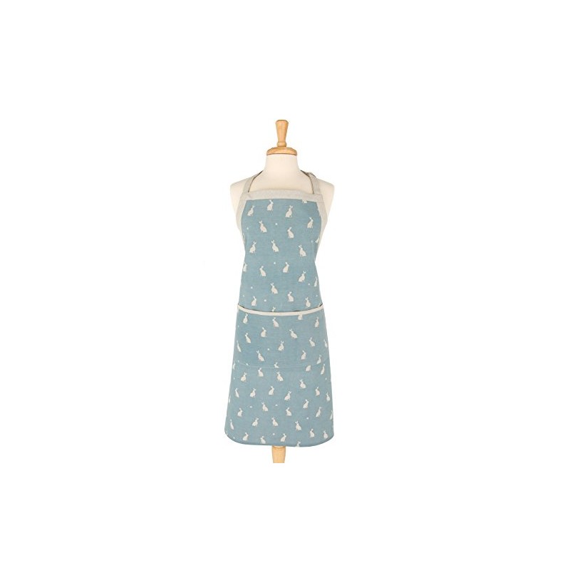 Dexam Rushbrookes Stargazing Hare 100% Cotton Apron, 100Percent, Blue, 90