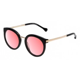 Calabria S03 Panthos Pink Tint FL-41 Reading Glasses +2.25 Black Silver Women Blue Light Sensitivity Migraine FL41 Readers