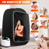 ESPIDOO Portable Home Sauna with Remote Control & Folding Chair: