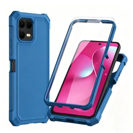 Lozeguyc for T-Mobile Revvl 8 Pro 5G Case with Screen Protector Blue