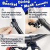 Diving Snorkel kit，Adjustable Panoramic View Anti-Fog Diving Mask，Snorkeling Gear for