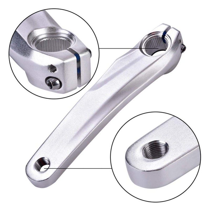 Vbestlife Bicycle Crank, Bicycle Left Crank Aluminium Alloy for 590