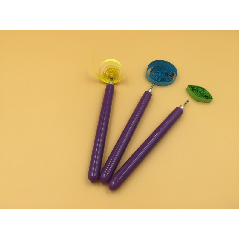ODETOJOY Paper Quilling Tool Set 2 Slotted Needle Pen+1 Awl+1