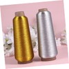 TEHAUX 4 Rolls Metallic Embroidery Threads for DIY Cross Stitch