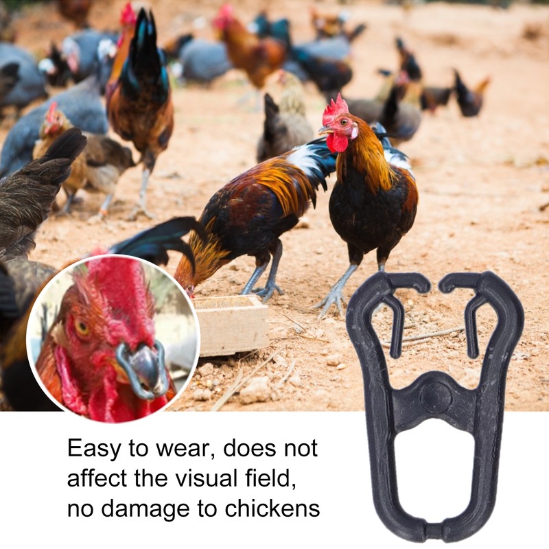 200PCS PP Plastic Chicken Beak Clasps Reusable Rooster Mouth Snap