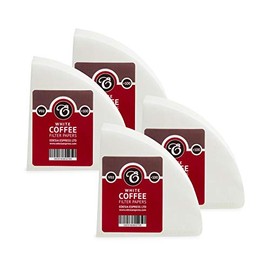 400 Size V02 White Coffee Filter Papers, Compatible with Hario Size 02 by EDESIA ESPRESS