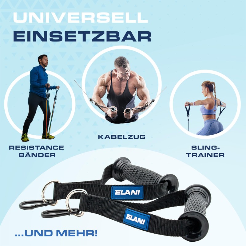 ELANI Lat Pull Handle Cable Pull Handles Fitness Grips Gym