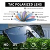 GLINDAR Oversized Square Polarized Sunglasses for Men Women, One Piece