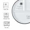 Hoshisea Divided Ceramic Dinner Plate, Split Diet Plate, Snack Plate,