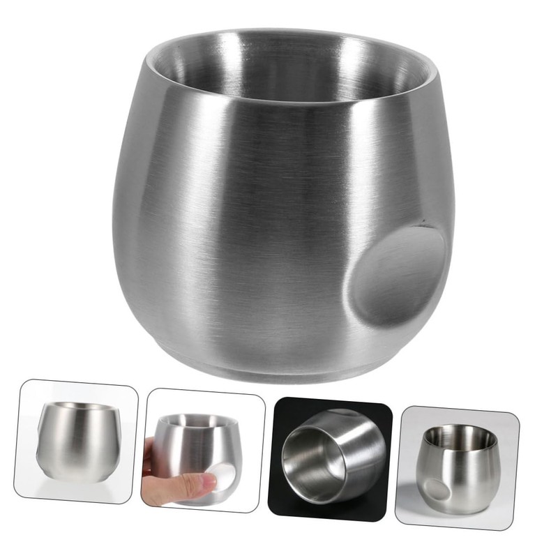 VICASKY Men Double Wall Shaving Bowl Slip Shaving Soap Cup