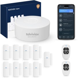 ‎tolviviov 12PCS Smart Home Alarm Security System DIY No Monthly Fee Phone Window Sensors