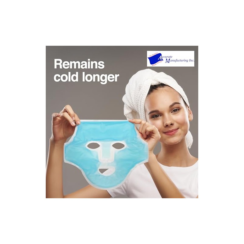 Paquete de hielo facial de Accurate Manufacturing, Paquete de 1,