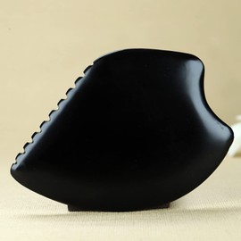 1Pcs Black Gua Sha Facial Body Massage Tools, Gua Sha Scraping Massage Tools Bian Stone Traditional Massage Tool Traditional Scraper Tool