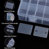 PONABEADIY 24 Compartments Bead Organizer with Removable Dividers Container Rectangle