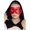 Andracor Venetian Mask - Colombina Liscia Red Venetian Leather Mask