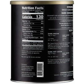 Ghirardelli Dark Chocolate & Cocoa - Sweet Ground Powder, Chocolate, 3 Lb