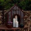 Luminara Outdoor Slim Pillar Flameless LED Candle, Set of 3