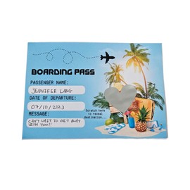 DIY Surprise Holiday Travel Ticket Card Create Your Own Surprise Getaway Card: Scratch to Discover Your Hidden Holiday Destination! Ideal for Valentine's Day, Birthdays, and Anniversaries