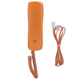 kx Home Office Telephone Orange, Mini Lanldine Phone Portable Thin Telephone Single Line Corded Desk Phone for Homes, Offices, Companies, Hotels