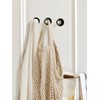 JIASENBAO 4 Pack Adhesive Crystal Towel Hooks for Bathrooms Black