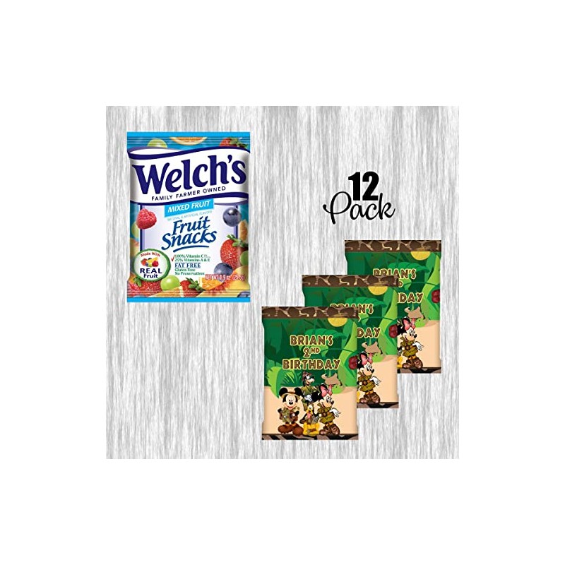 Mouse Safari Party Snacks, Favors and Decorations (Fruit Snacks 0.9oz