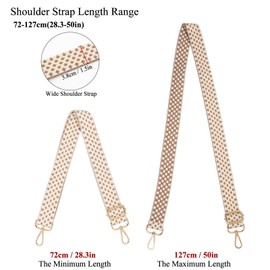 Long Keeper Wide Handbag Strap - Adjustable Replacement Bag Strap Shoulder Strap, Guitar Style Cross Body Bag Strap for Purse Shoulder Bag Long Bag